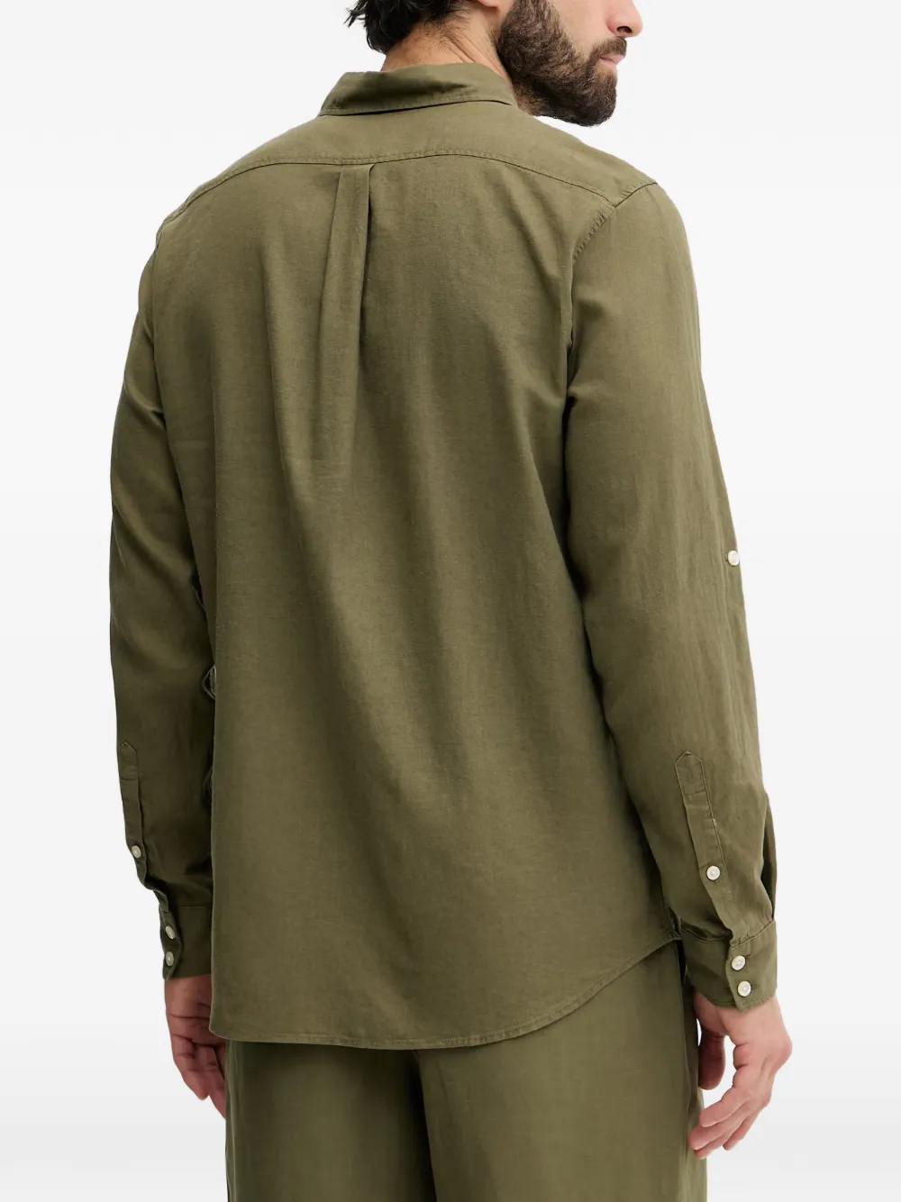 GUESS USA Overhemd met logopatch Groen