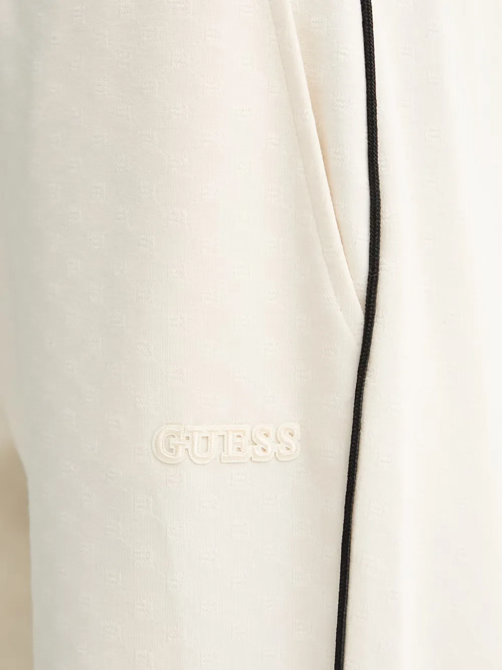GUESS USA Trainingsbroek met geborduurd logo Beige