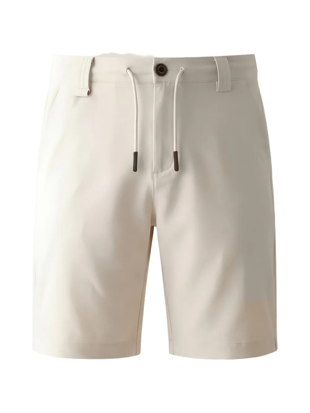GUESS USA Shorts met logopatch en trekkoord Beige