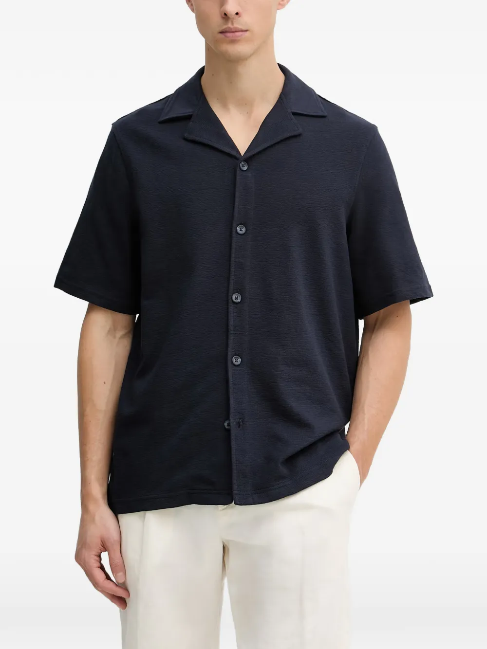 GUESS USA short-sleeve camp-collar shirt - Blu