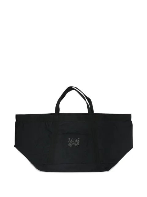 Needles quilted butterfly-patch tote bag
