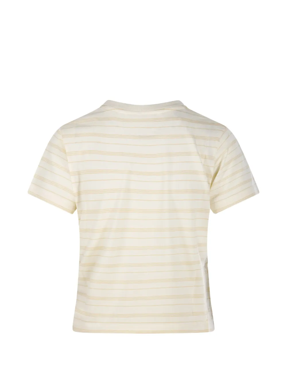 Maison Kitsuné T-shirt met geborduurd logo Beige