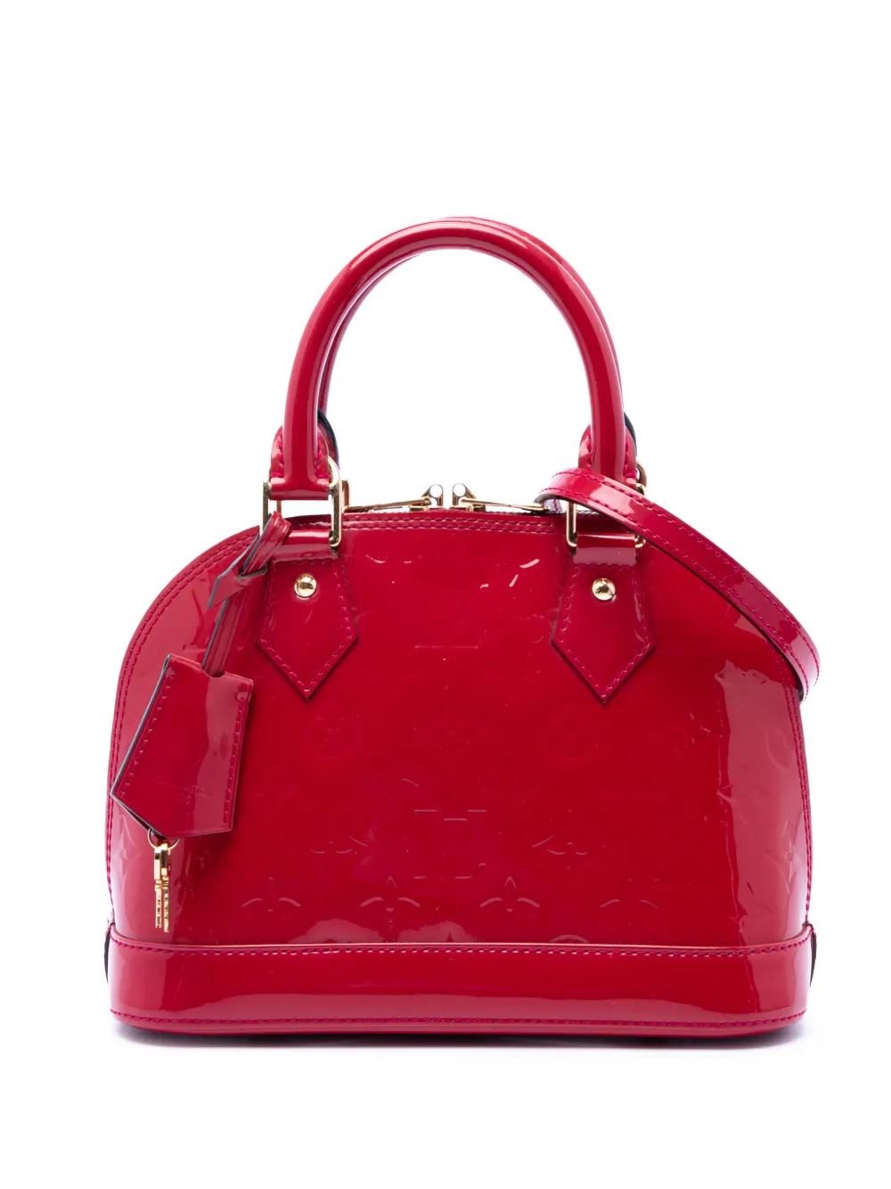 Louis Vuitton Pre-Owned 2015 Monogram Vernis Alma BB satchel - Rosso
