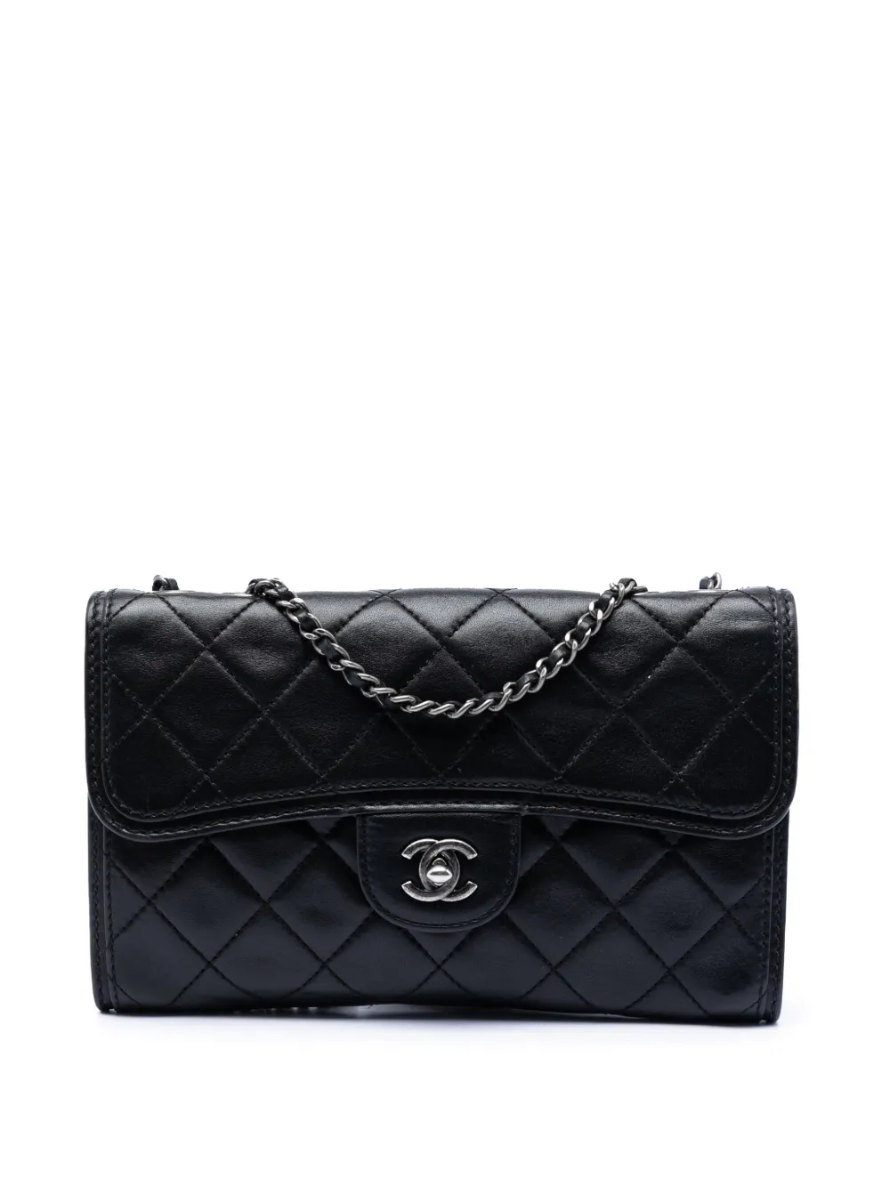CHANEL Pre-Owned 2013-2014 Small Quilted Lambskin Citizen Zip Flap crossbody bag - Schwarz