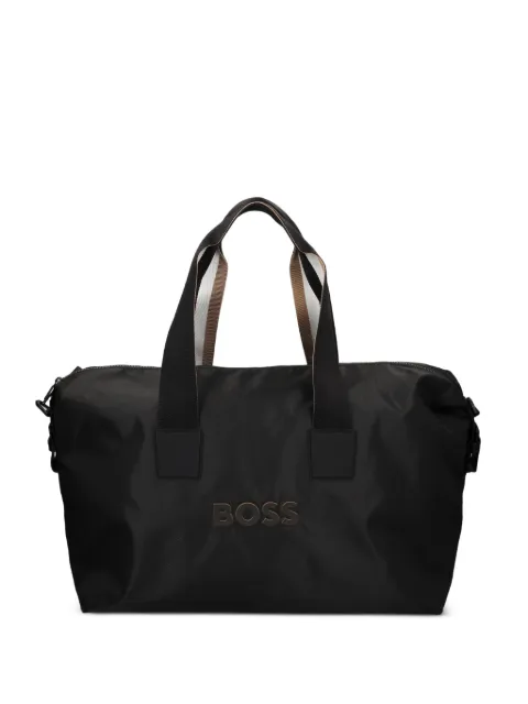 BOSS bolso de viaje con placa del logo