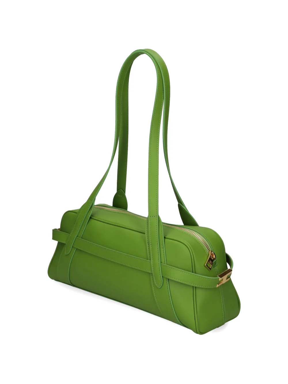 Elisabetta Franchi Kleine leren schoudertas Groen