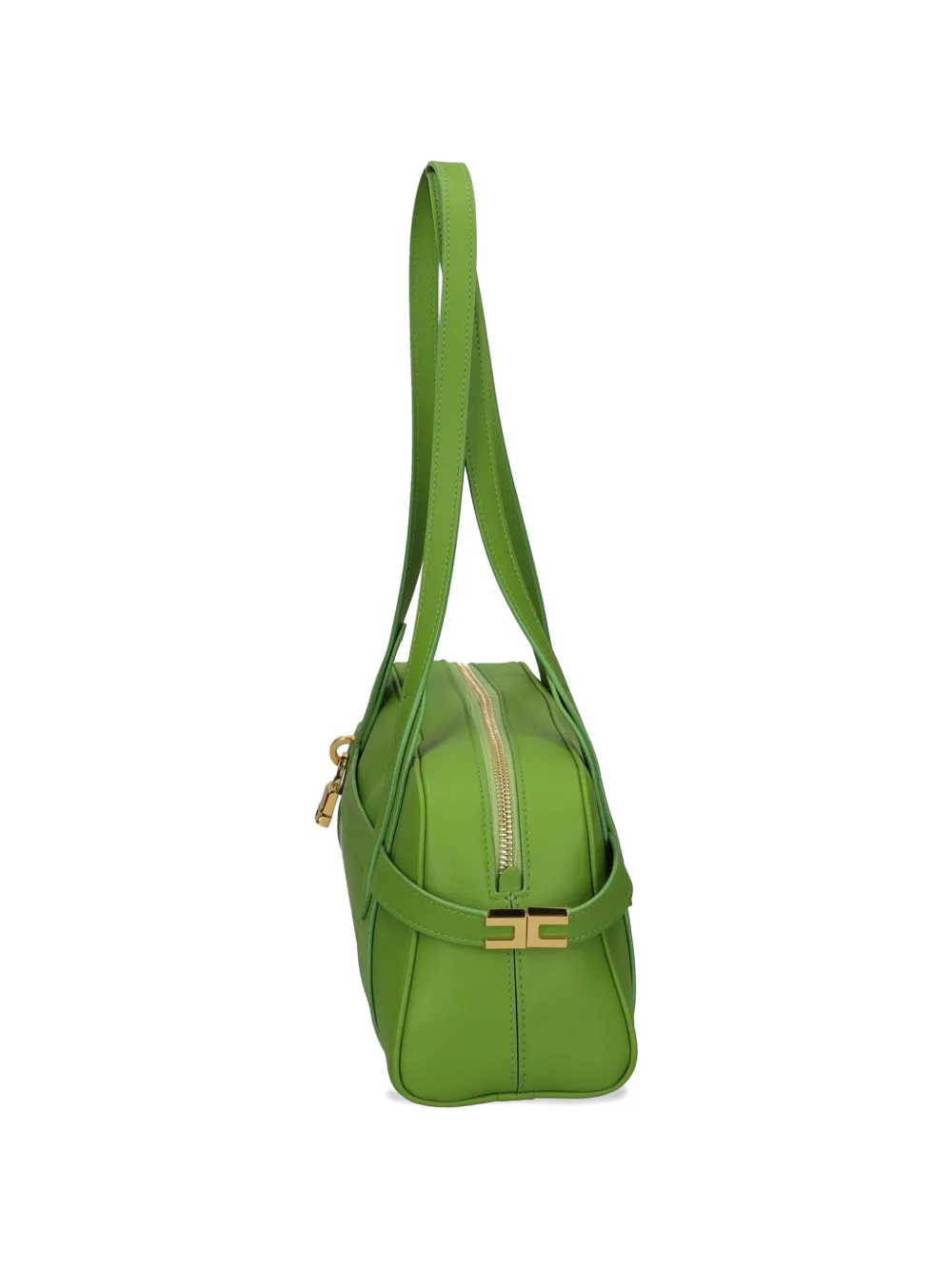 Elisabetta Franchi Kleine leren schoudertas Groen