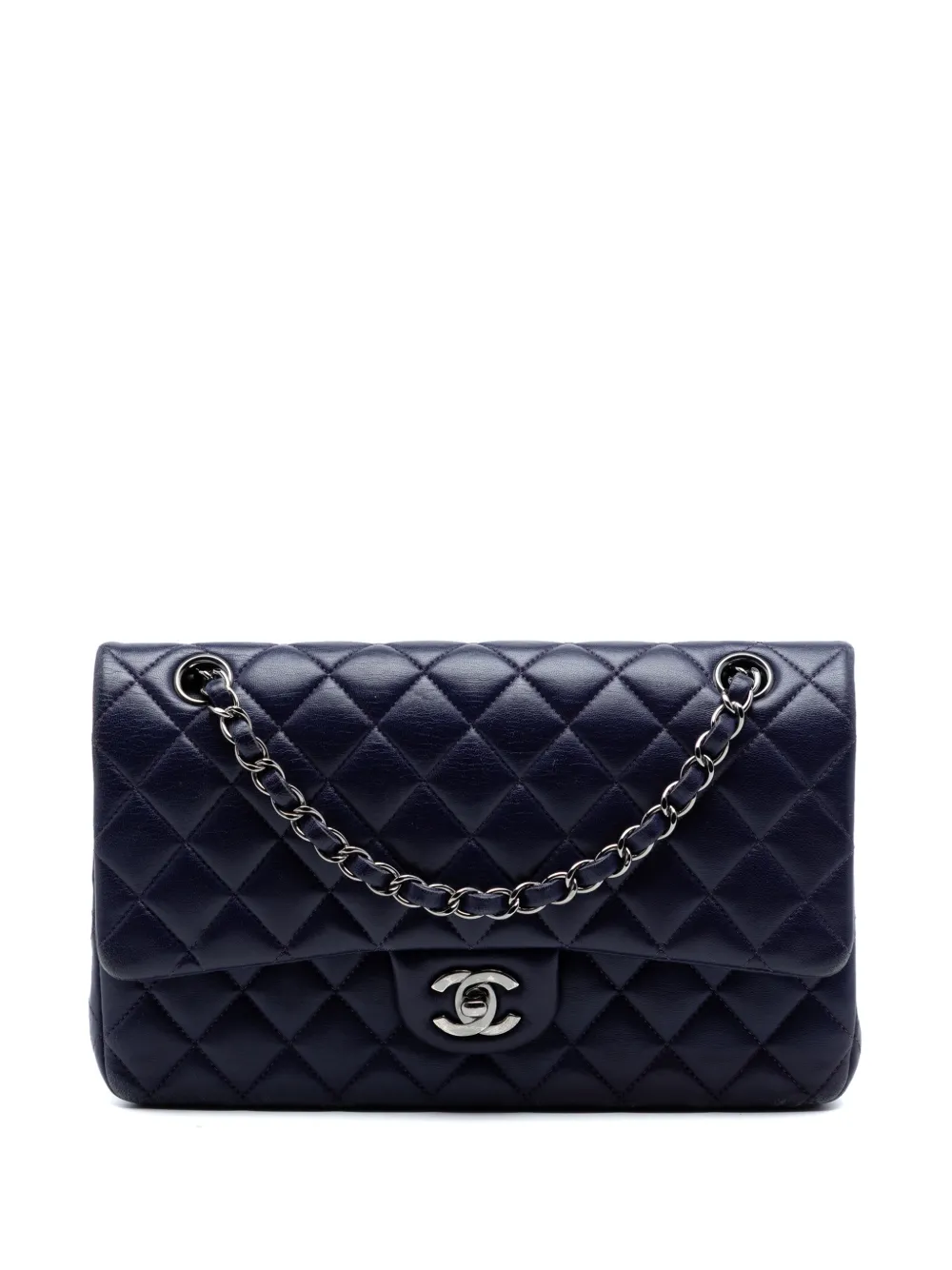 CHANEL Pre-Owned 2016-2017 Medium Classic Lambskin Double Flap shoulder bag - Viola