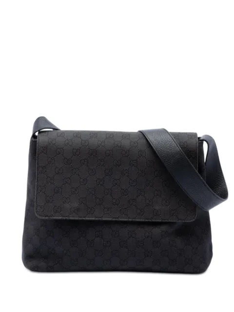 Gucci Pre-Owned 2016-2026 GG Denim Messenger Bag crossbody bag
