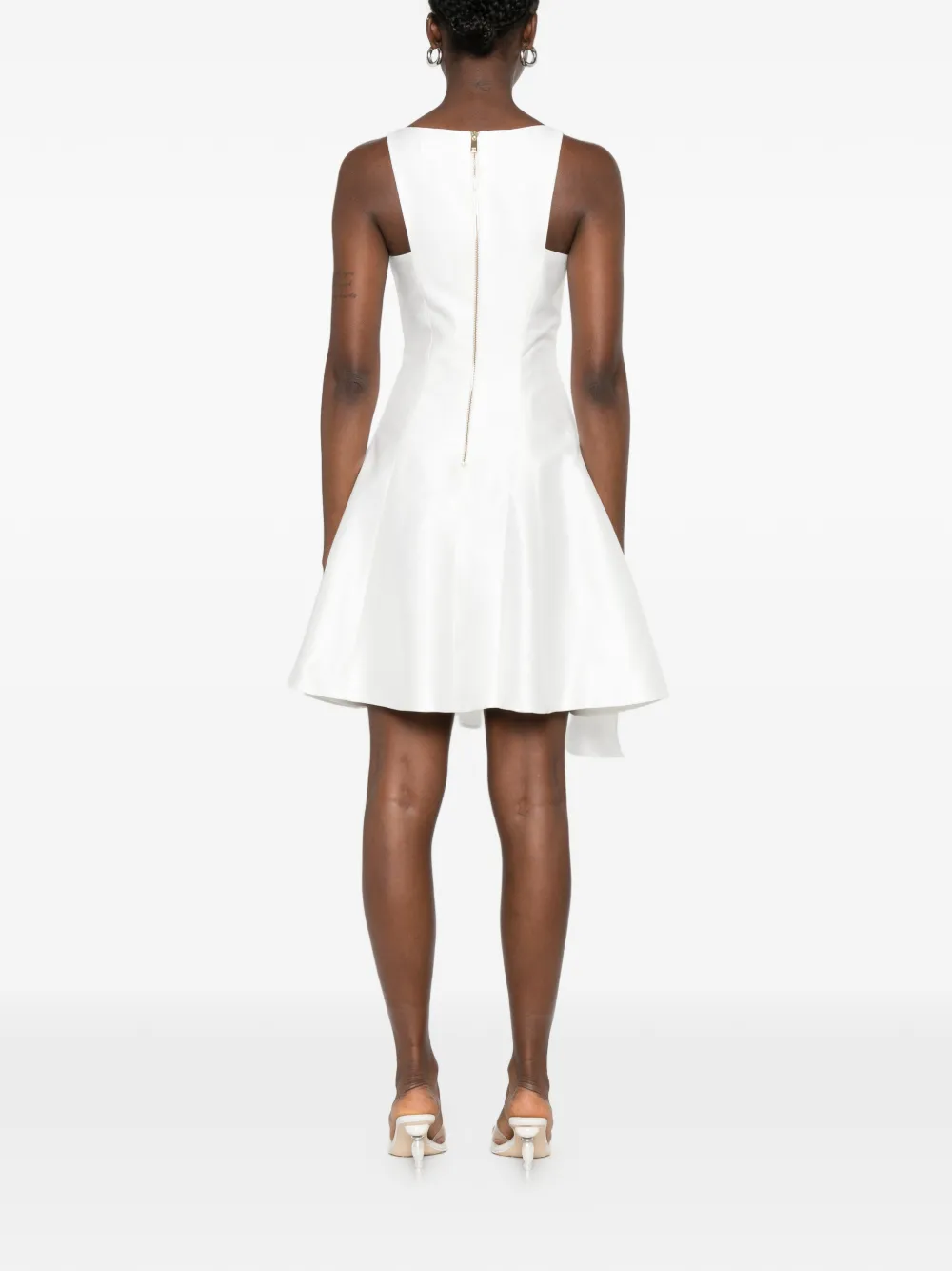 Leen Moughrabi Yasmin asymmetrische mini-jurk Wit