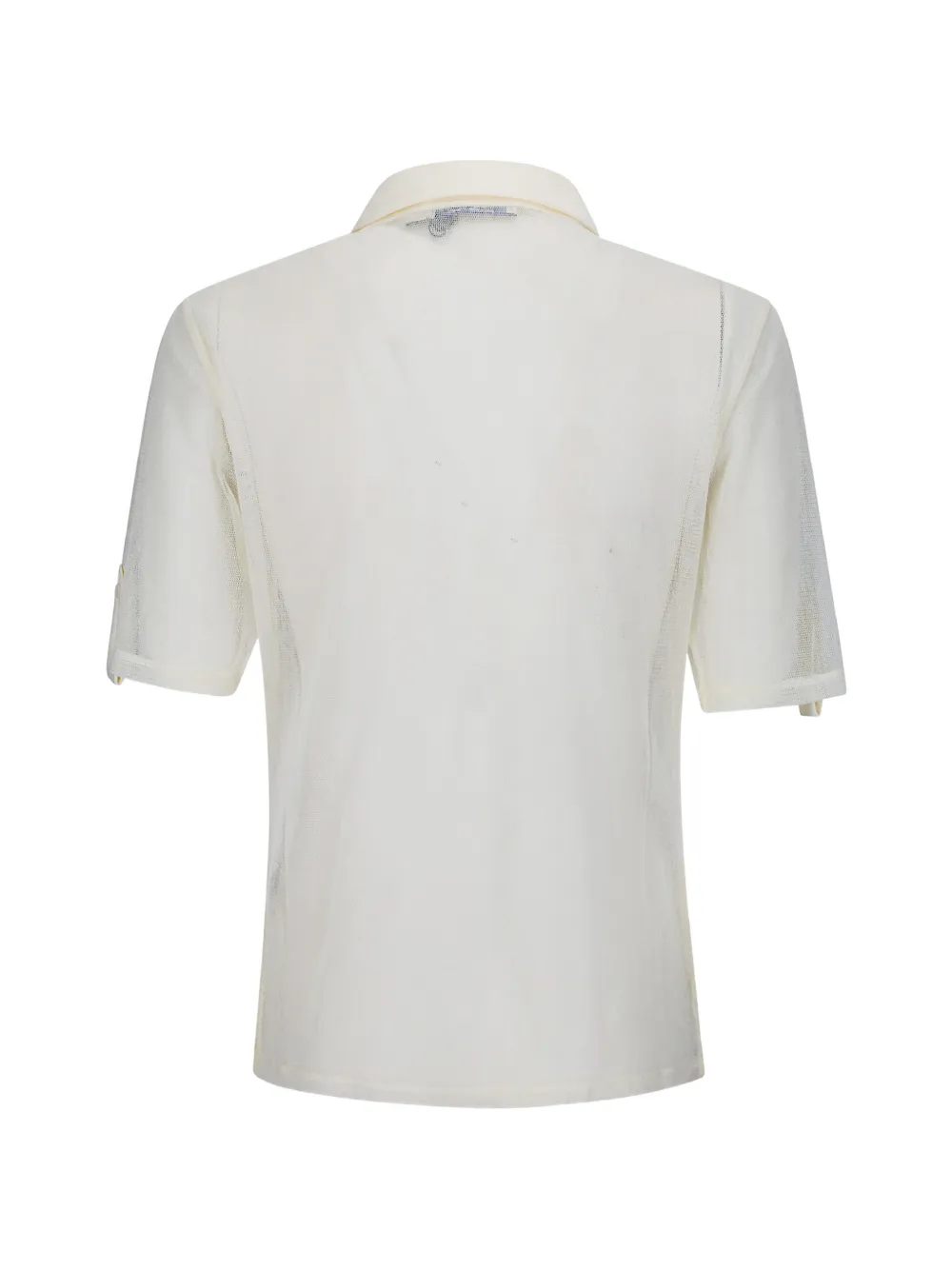 Paloma Wool Sile mesh poloshirt Wit