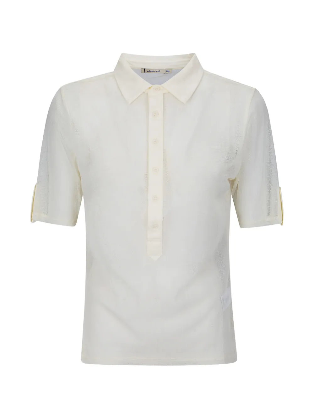 Paloma Wool Sile mesh polo shirt - Bianco