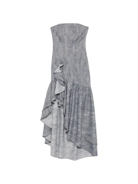 Leen Mougrhabi vestido Sophia asimétrico con volantes