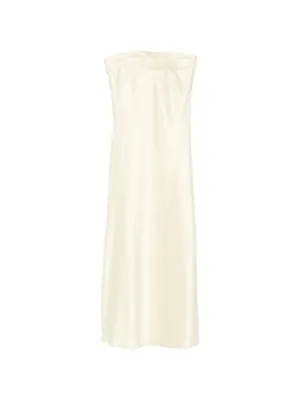 sophie et voila draped satin maxi dress Sophie Et Voila Straight Maxi Dress
