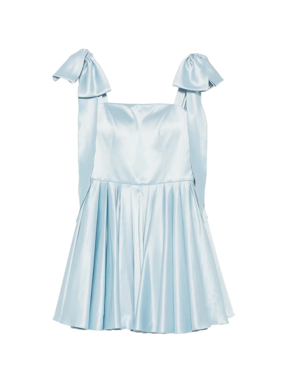 Leen Mougrhabi Reve bow-detail flared mini dress - Blu