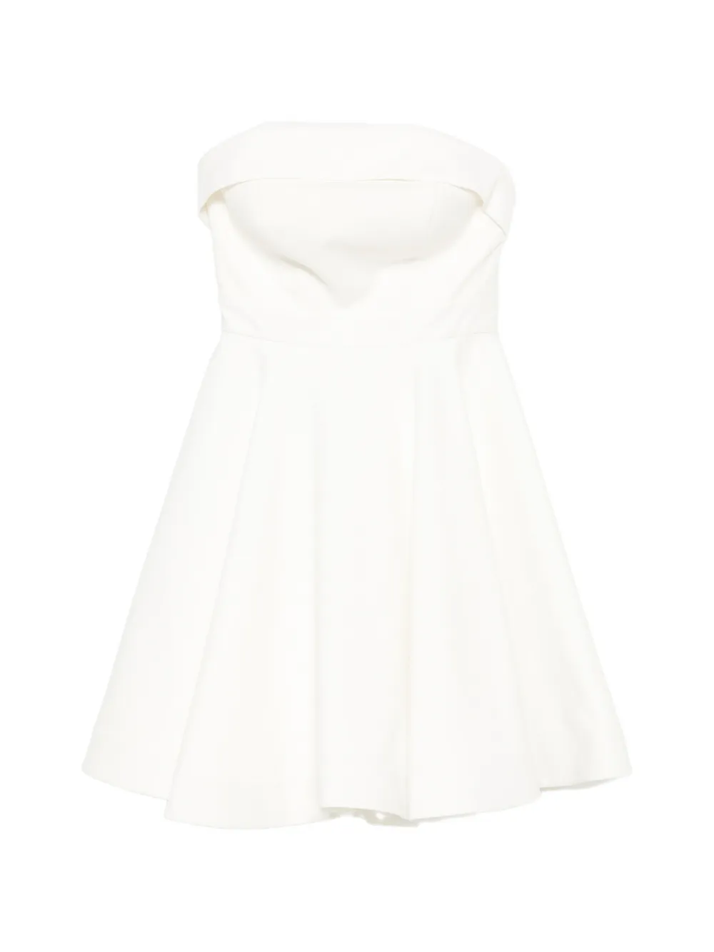 Leen Mougrhabi strapless bow-detail midi dress - Bianco