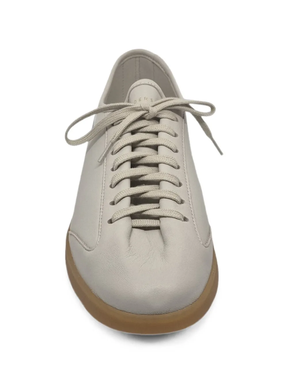 Henderson Baracco leather lace-up sneakers Beige
