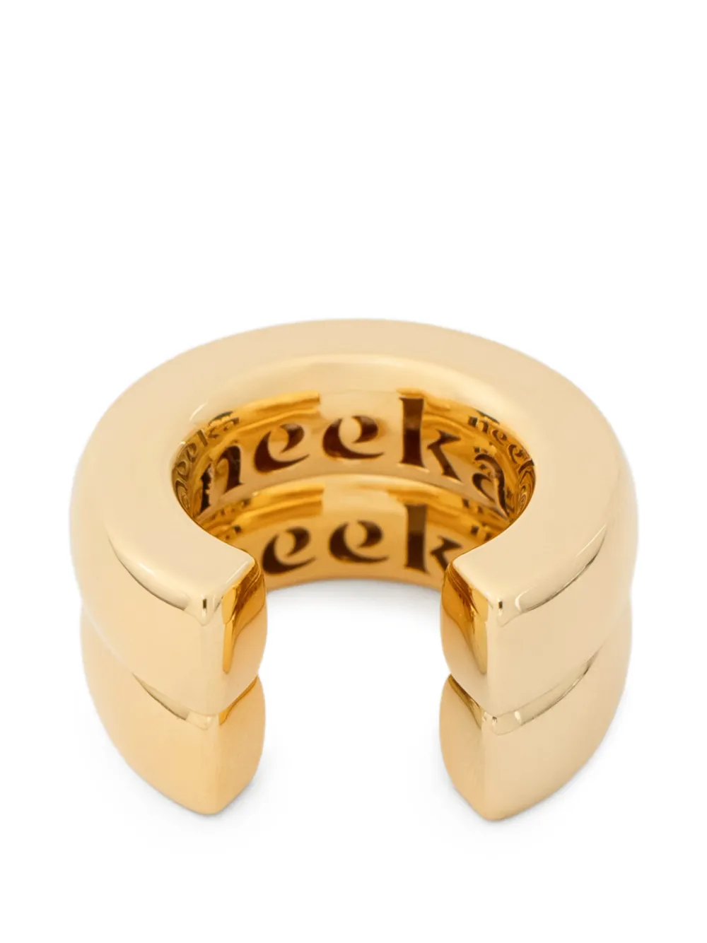  Neeka Studios Anillo The Ring Con Efecto Apilado - Dorado 