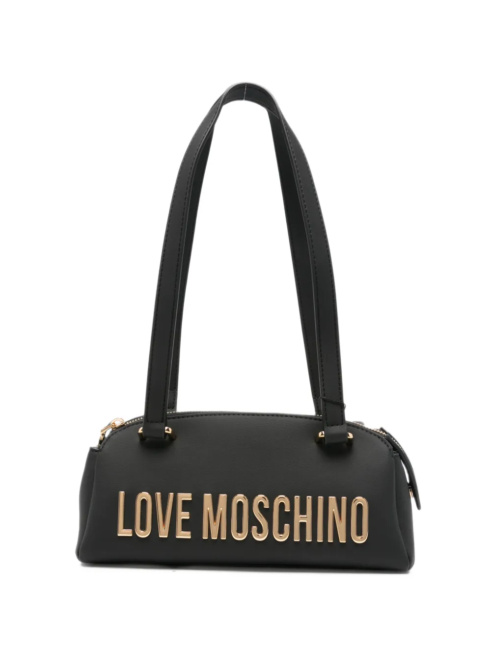 Love Moschino logo-lettering shoulder bag Zwart