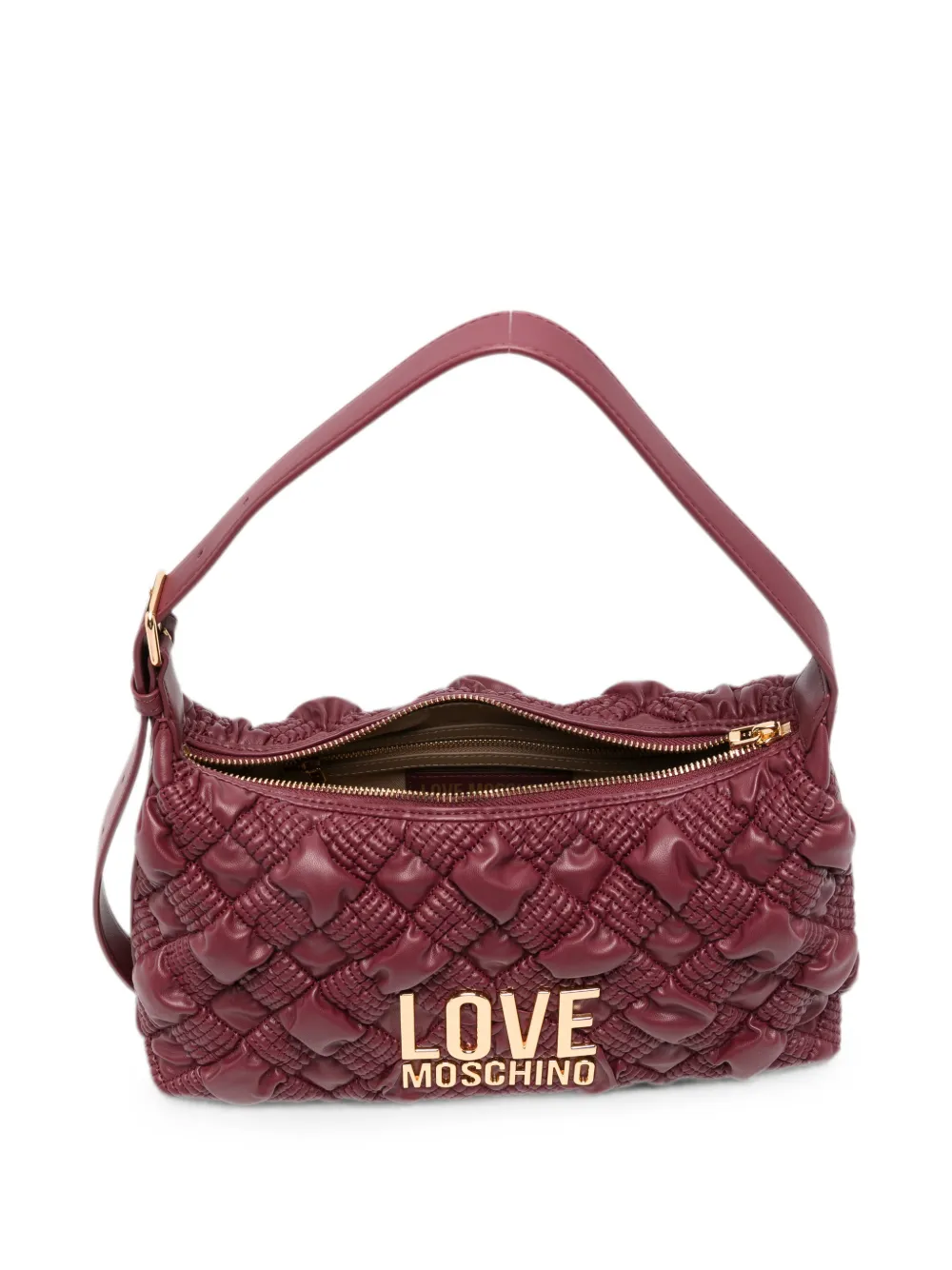 Love Moschino Schoudertas met logoplakkaat Rood