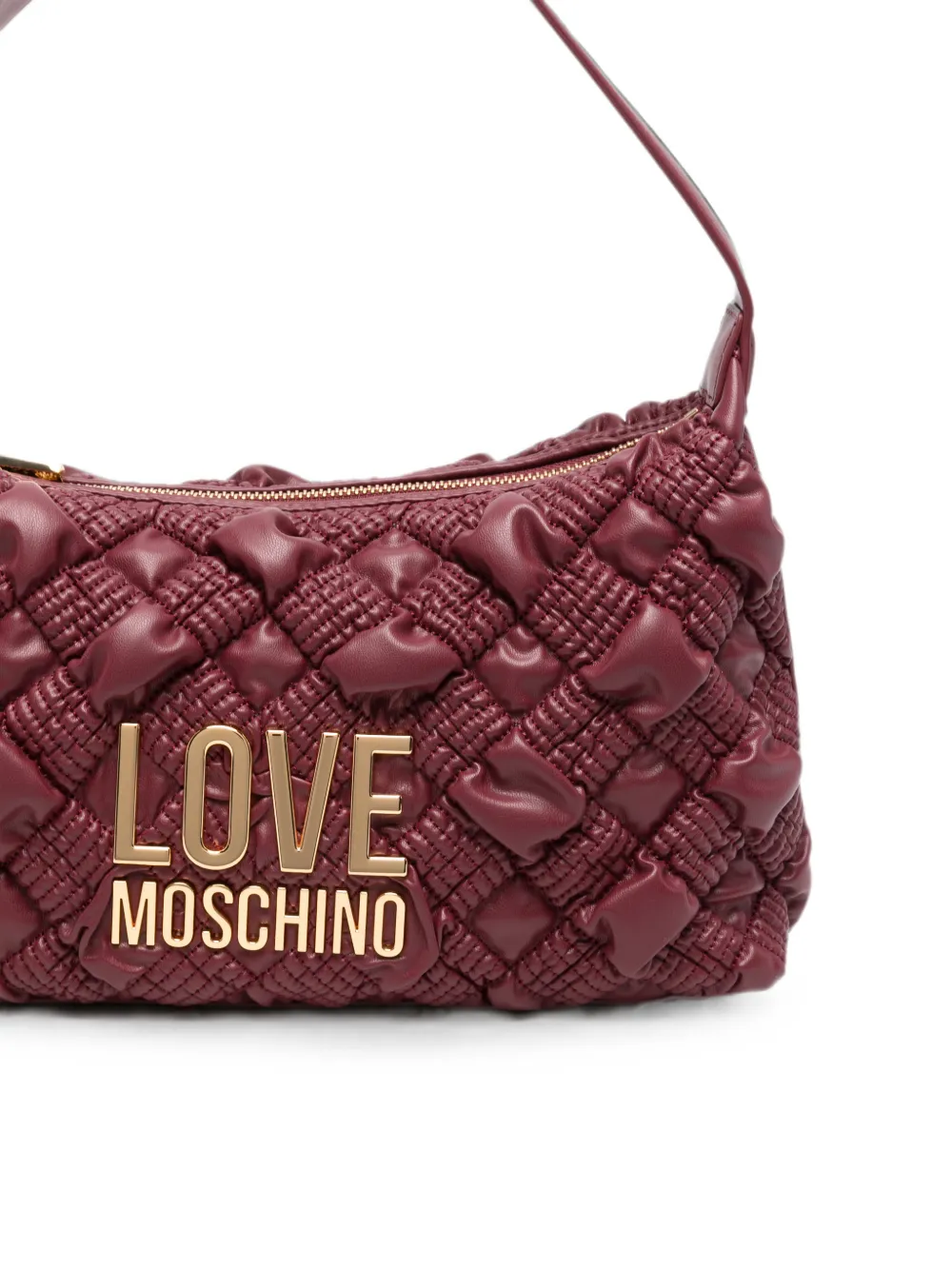 Love Moschino Schoudertas met logoplakkaat Rood