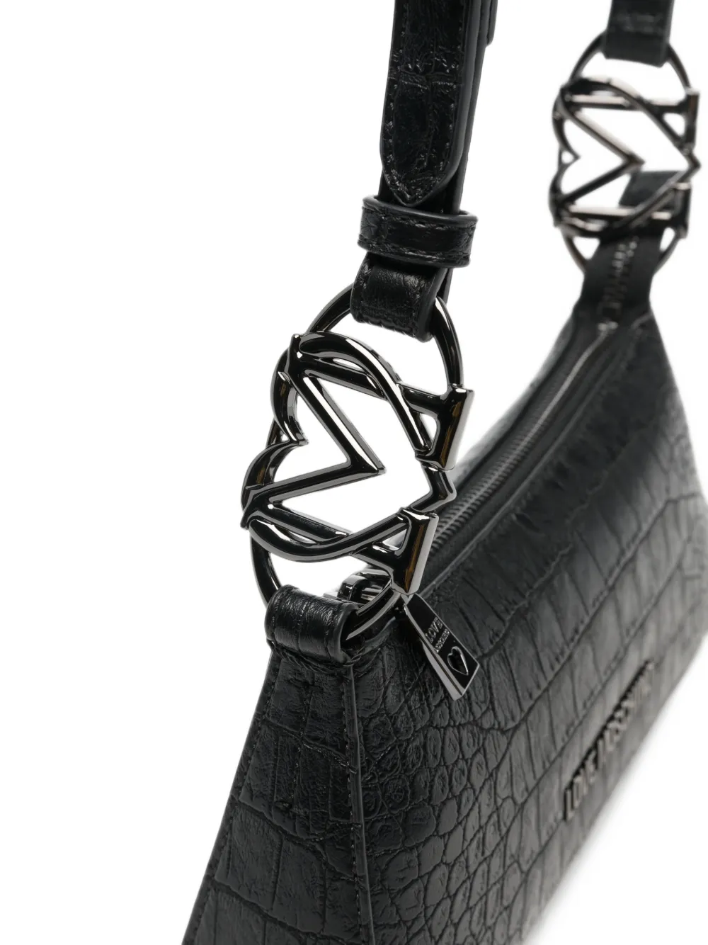 Love Moschino croc-effect tote bag Rood