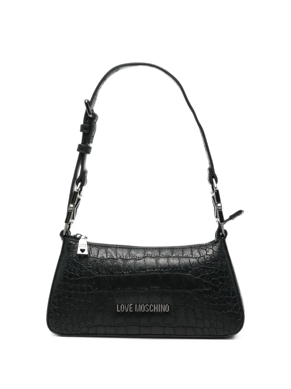 Love Moschino croc-effect tote bag Rood
