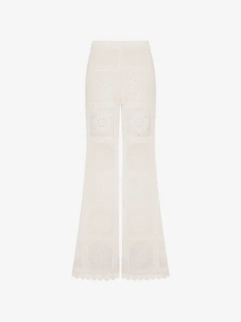 ZIMMERMANN Aster embroidered palazzo pants 