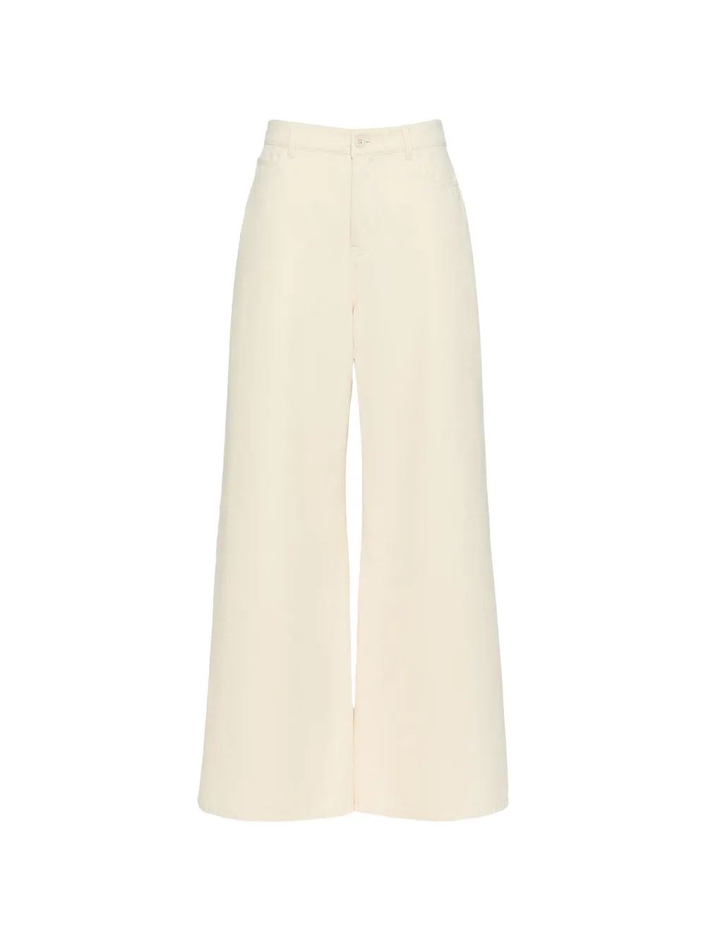 Weekend Max Mara Jeans a gamba ampia - Bianco