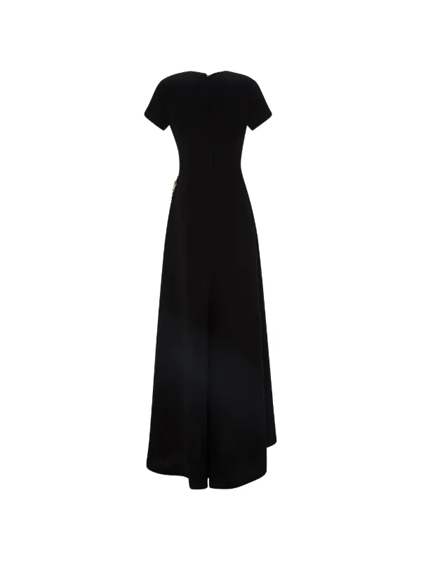 pleated panel maxi dress Womens Joanna Hope Blue Maxi Dress With Pleated Panel US 20