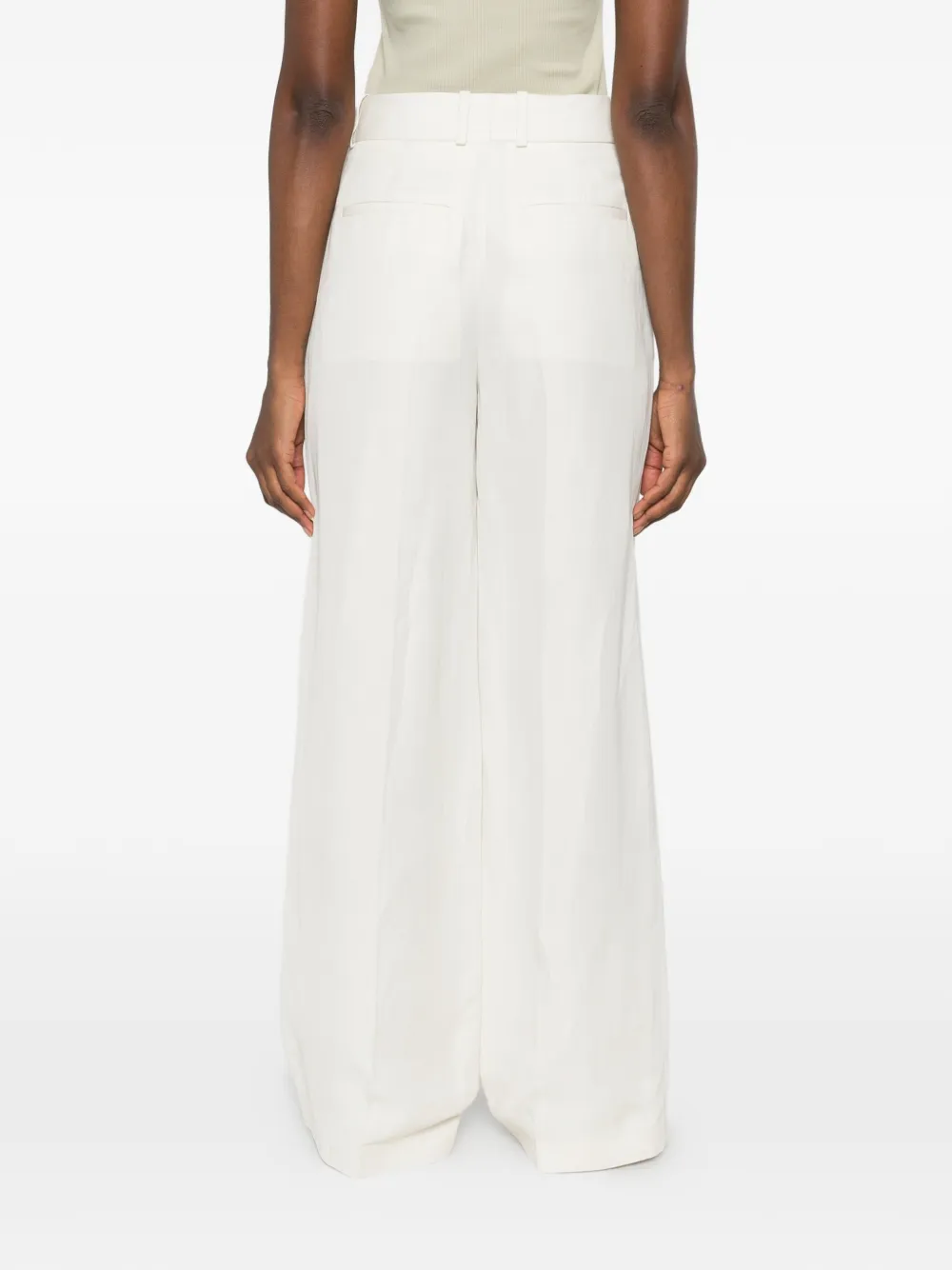 JOSEPH Jane broek met wijde pijpen Beige