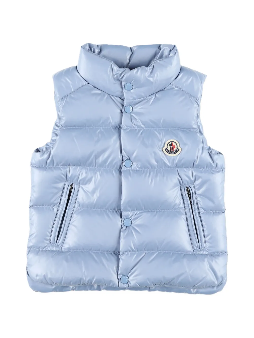 Moncler Enfant Bernard quilted padded gilet Blauw