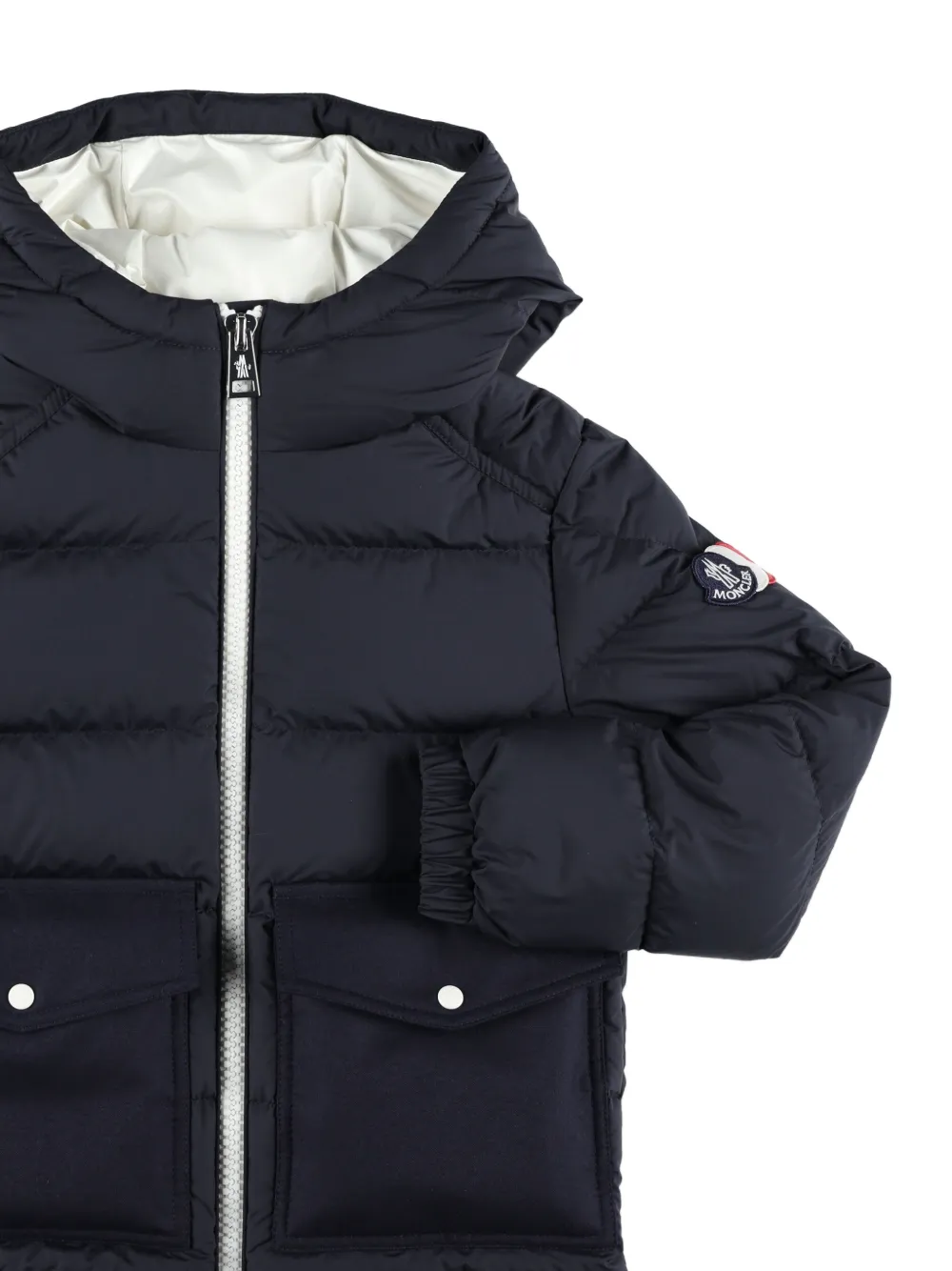 Moncler Enfant Jack met capuchon Blauw