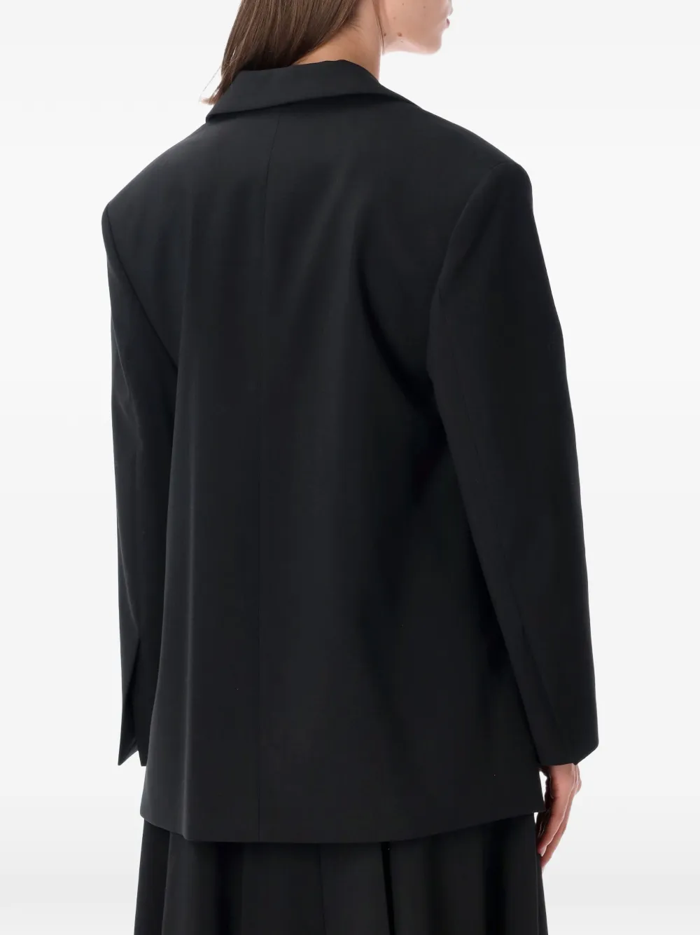 By Malene Birger Adele single-breasted peak-lapels blazer Zwart