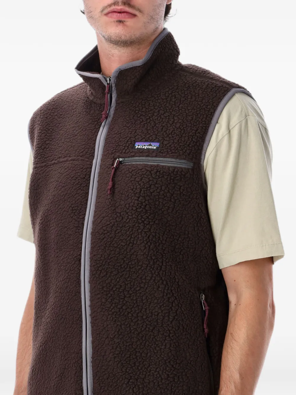 Patagonia fleece zip-up gilet Bruin