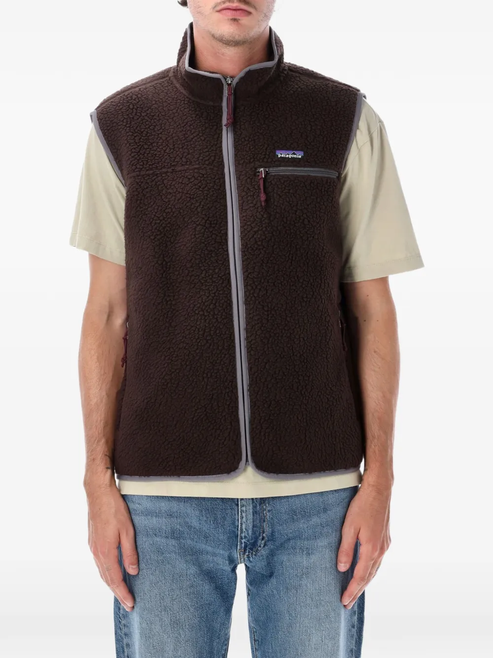 Patagonia fleece zip-up gilet Bruin