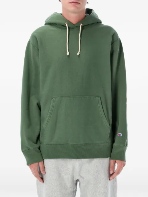 CHAMPION REVERSE WAVE hoodie con parche del logo y cordones