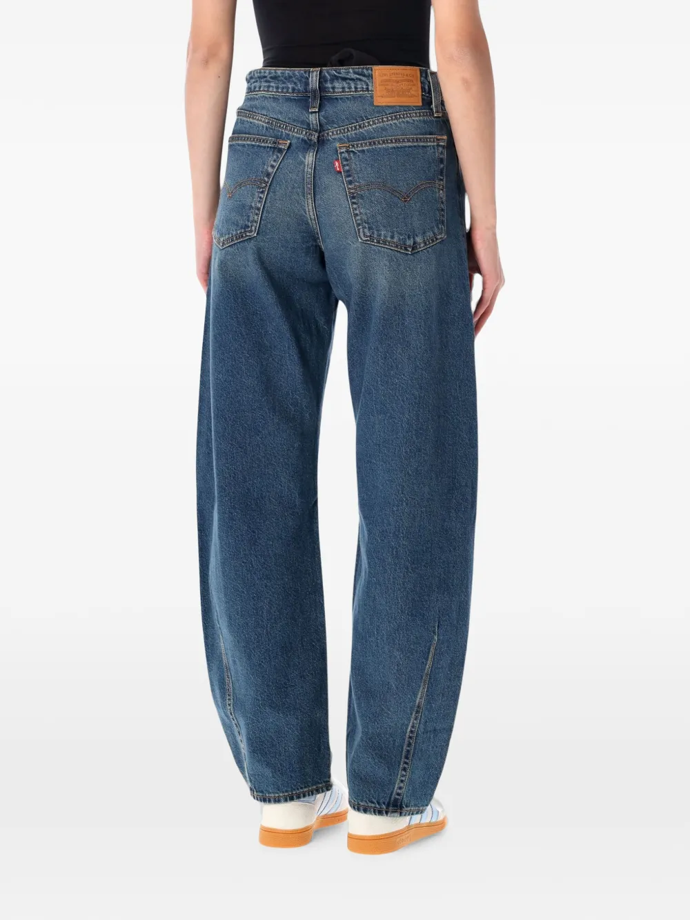 Levi's Baggy Dad Barrell wide-leg jeans Blauw