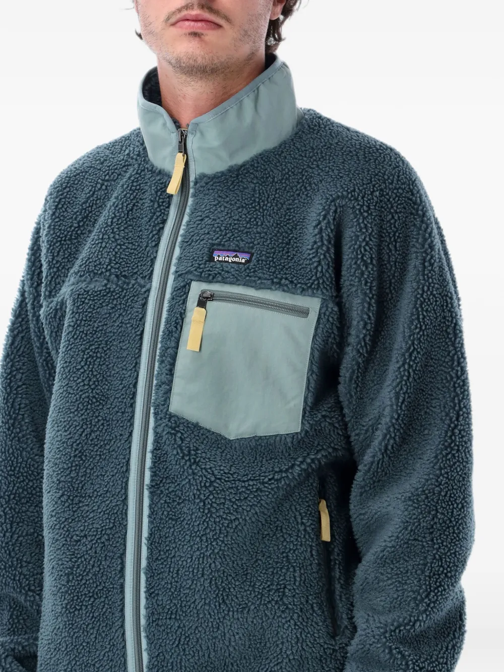Patagonia Classic fleece jack met rits Blauw