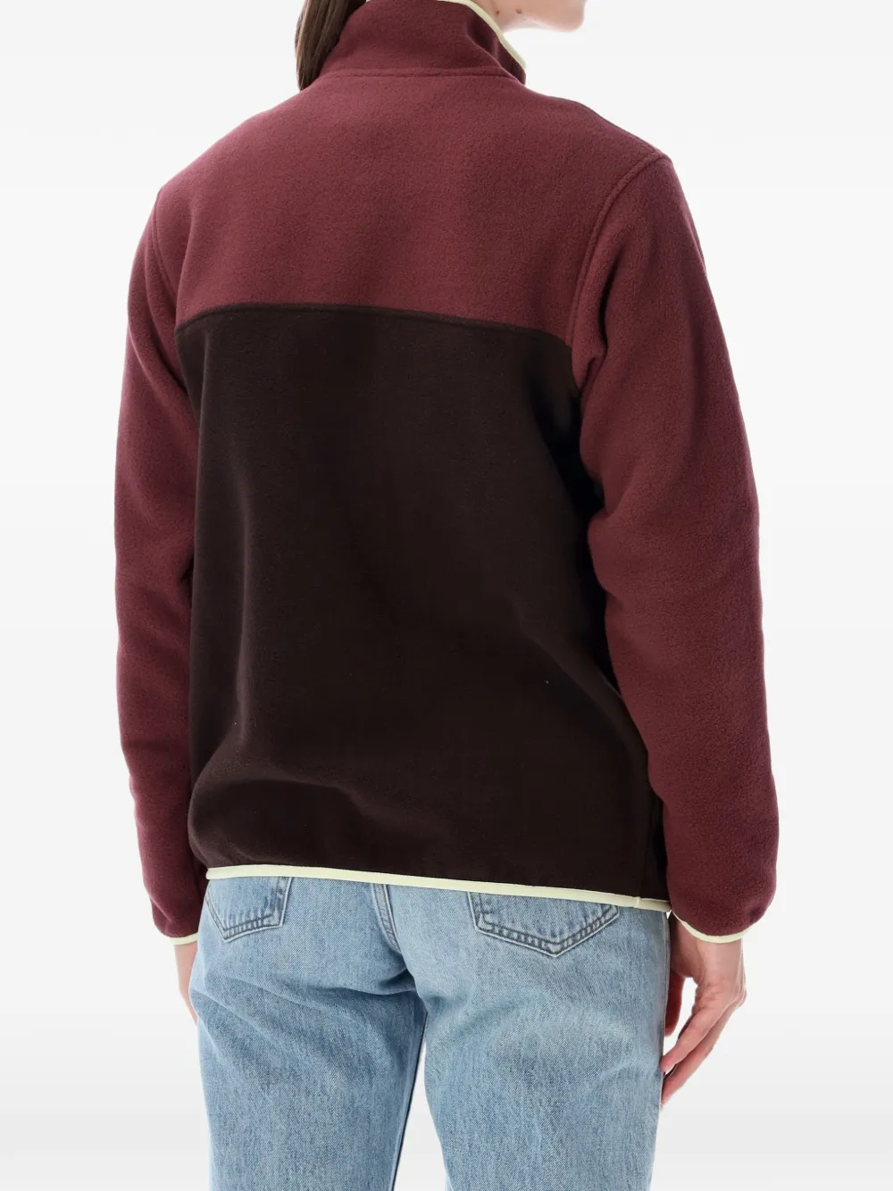 Patagonia Synchilla Snap-T sweater met colourblocking Bruin