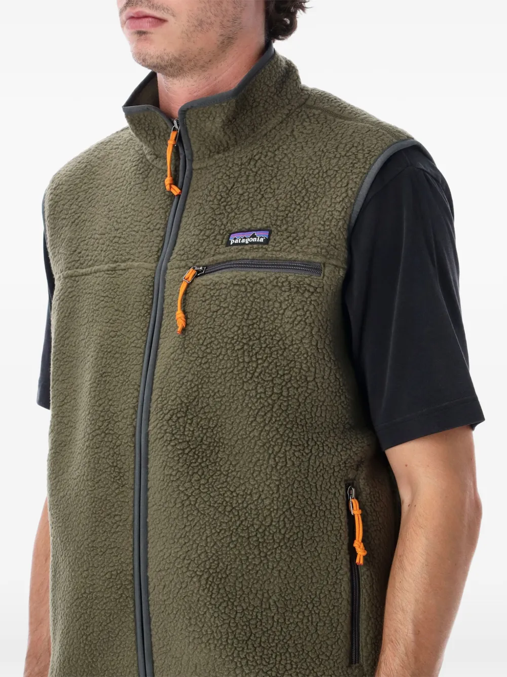 Patagonia fleece gilet Groen