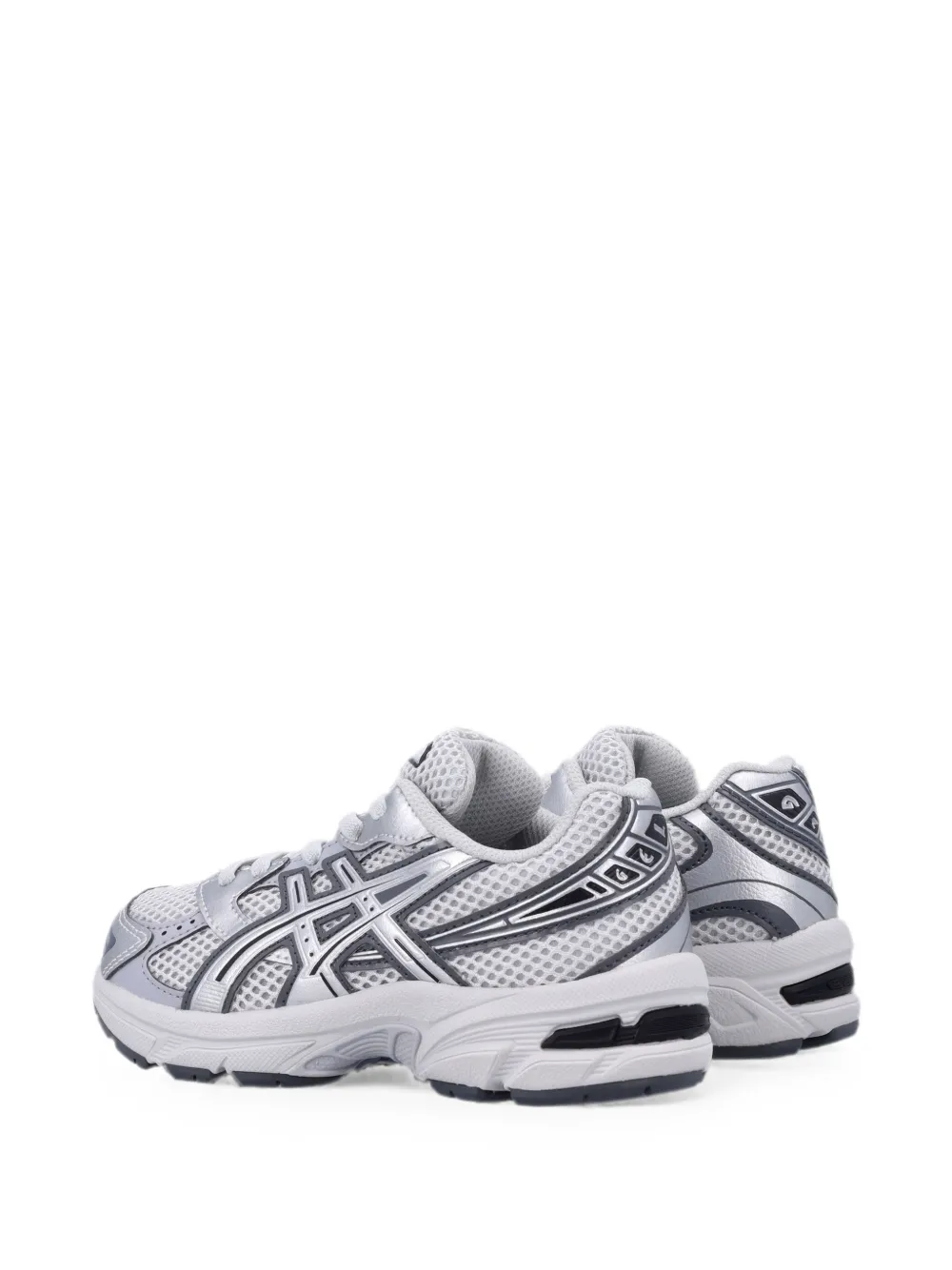 Asics Kids GEL-1130 PS metallic-effect sneakers Grijs