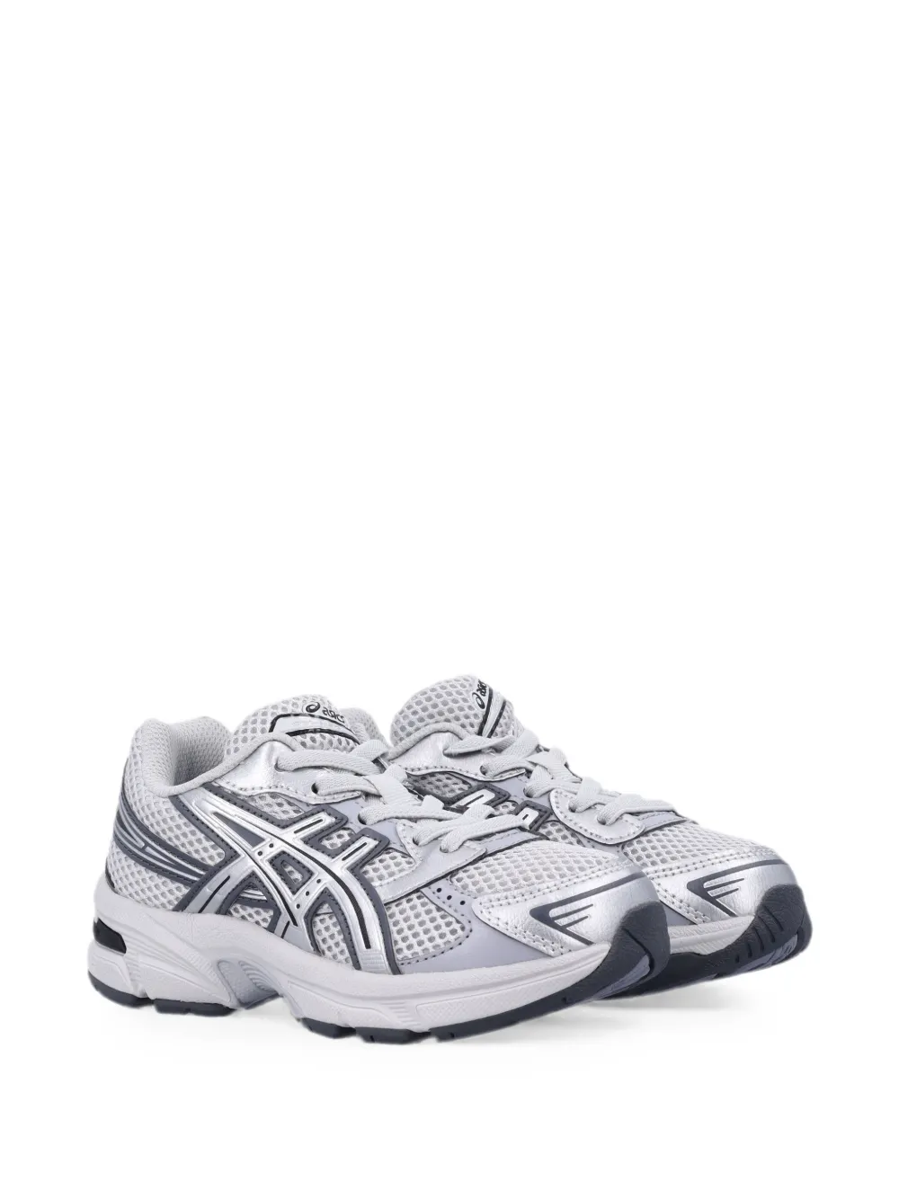 Asics Kids GEL-1130 PS metallic-effect sneakers - Grigio