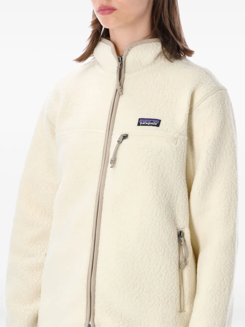 Patagonia Pile jack met rits Beige