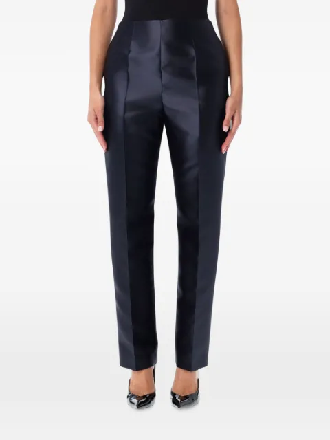 Alberta Ferretti satin-finish tailored trousers