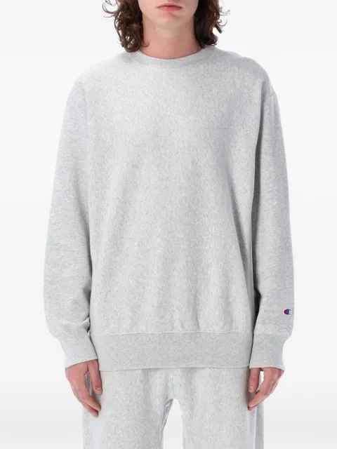 Champion logo-patch crew-neck sweater