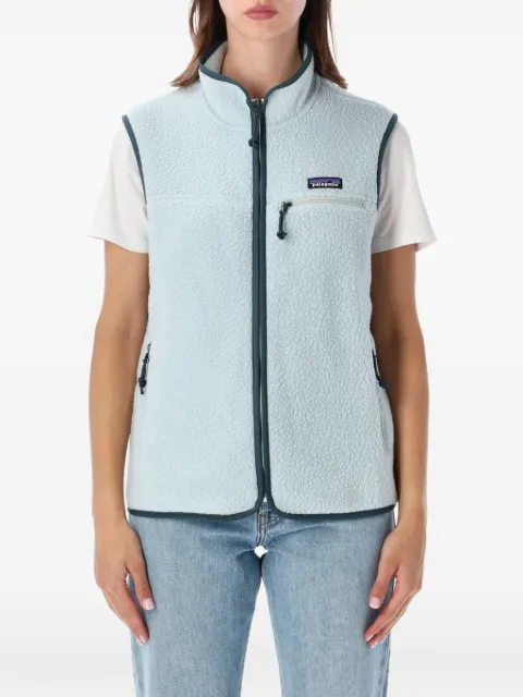 Patagonia Retro Pile logo-patch sleeveless vest