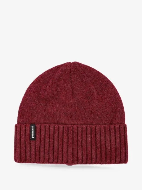 Patagonia ribbed-knit logo-patch beanie hat