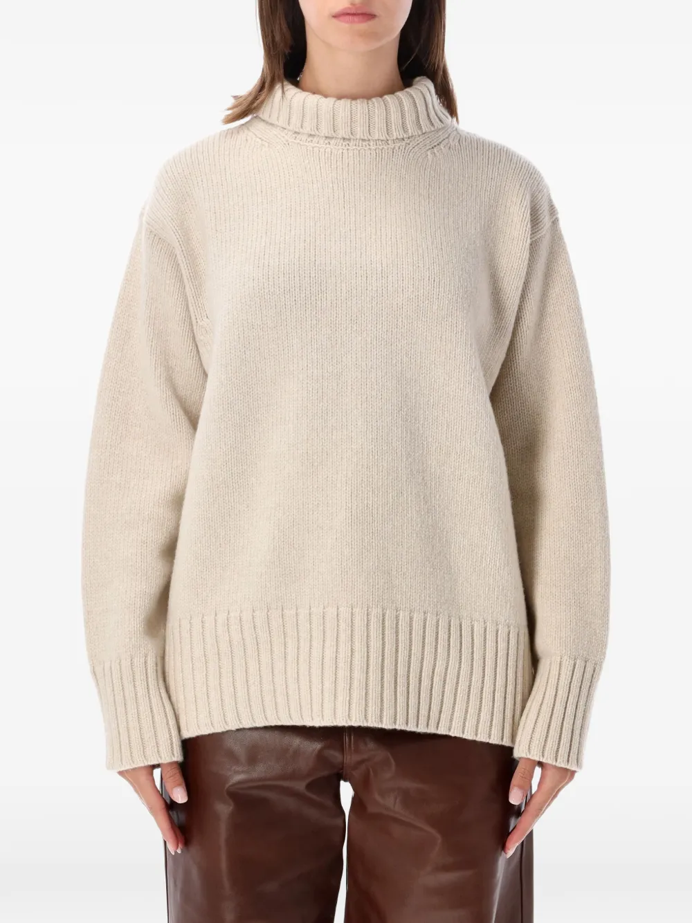 Róhe ribbed-knit roll-neck sweater