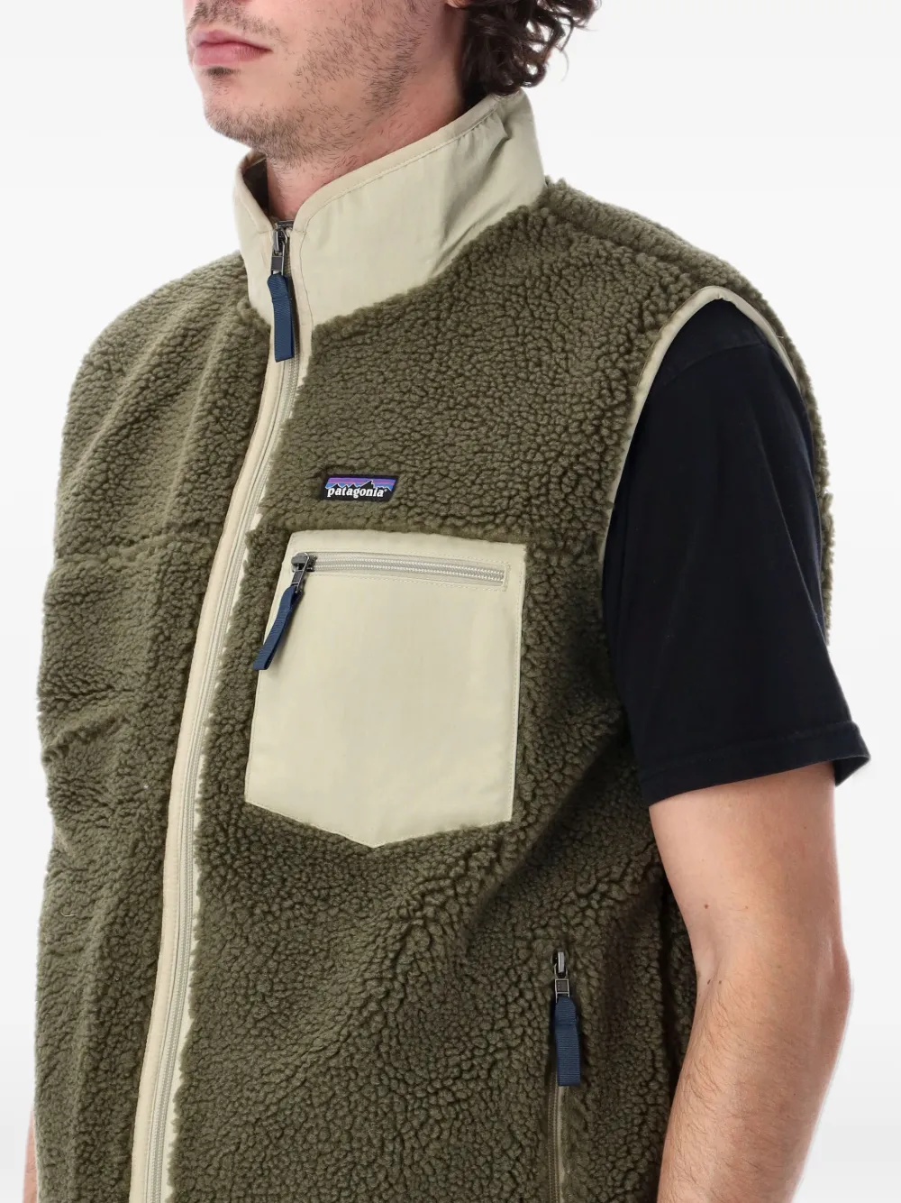 Patagonia Classic Retro-X fleece bodywarmer met rits Groen